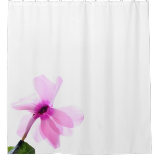 Rideau de douche en cyclamen rose clair (Devant)