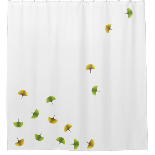 rideau de douche en feuille de Ginko (Devant)