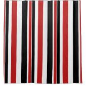 Rideau de douche en Gras Rouge Noir (Devant)