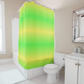 Rideau de douche en Grille Vert Lime (En situation)