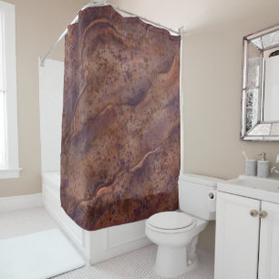 Rideau de douche en marbre Brown