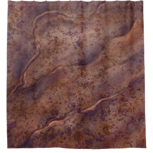 Rideau de douche en marbre Brown (Devant)