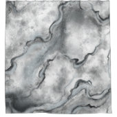 Rideau de douche en marbre gris (Devant)