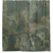 Rideau de douche en marbre vert (Devant)