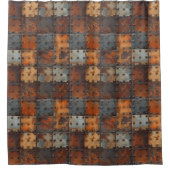 Rideau de douche en métal rouillé (Devant)