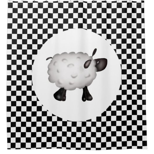 Rideau de douche en mouton (Devant)