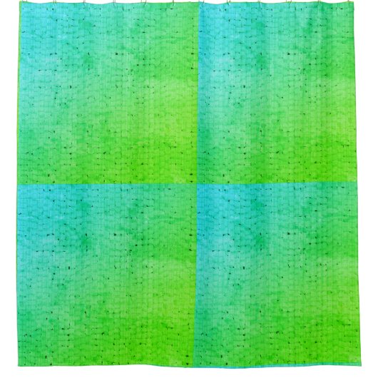 rideau de douche en osier bleu vert (Devant)