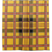 rideau de douche en plaid jaune (Devant)