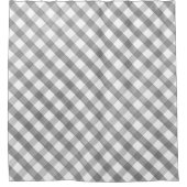 Rideau de douche en plastique à Buffalo gris et bl (Devant)