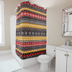Rideau de douche en tissu boueux Designer