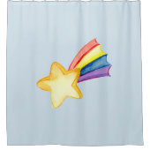 Rideau de douche étoile et arc-en-ciel (Devant)