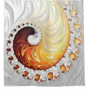 rideau de douche - F871 "Fire Snow Sky"
