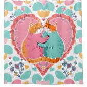 Rideau de douche Feline Affection (Devant)