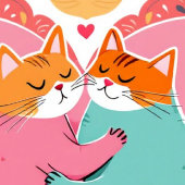 Rideau de douche Feline Affection