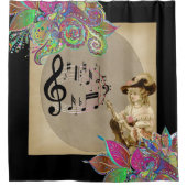 Rideau de douche Femme victorienne Floral (Devant)