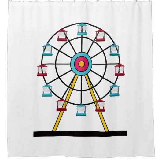Rideau de douche Ferris Wheel (Devant)