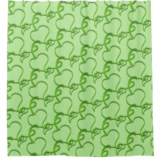 Rideau de douche - Feuille ivoire (Devant)