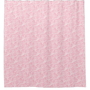 Rideau de douche Feuille rose