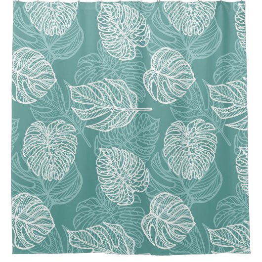 Rideau de douche Feuille tropical (Devant)