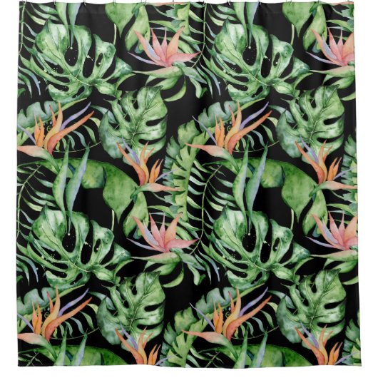 Rideau de douche Feuille tropical (Devant)