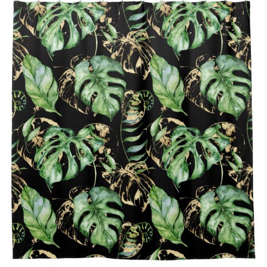 Rideau de douche Feuille tropical (Devant)