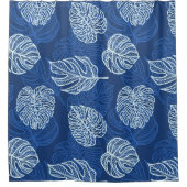 Rideau de douche Feuilles Tropicales (Devant)