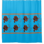 Rideau de douche - Fil de cuivre Poisson (Devant)