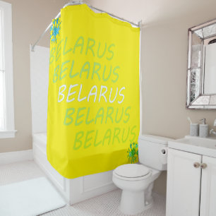 Rideau de douche Fleur de maïs funky Belarus Белар