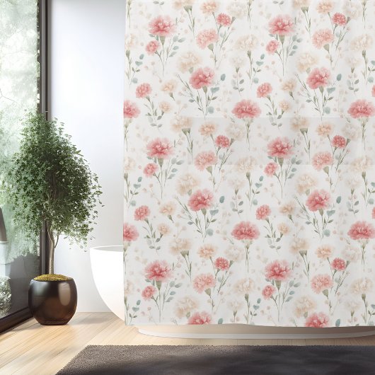 Rideau de Douche Fleur de Naissance Jan Œillet