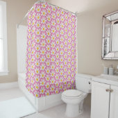 Rideau de douche fleuri (En situation)