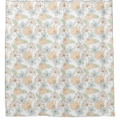 rideau de douche fleurs printanières (Devant)