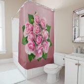 Rideau de douche Floral (En situation)