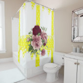 Rideau de douche Floral (En situation)
