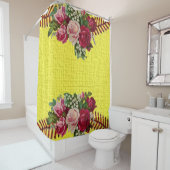 Rideau de douche Floral (En situation)