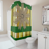 Rideau de douche Floral (En situation)