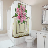 Rideau de douche Floral (En situation)