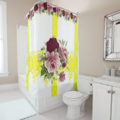 Rideau de douche Floral (En situation)