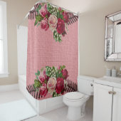 Rideau de douche Floral (En situation)