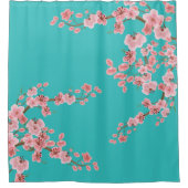 Rideau de douche floral aquarelle (Devant)