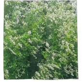 Rideau de douche floral blanc (Devant)