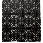 Rideau de douche Floral Noir Style 2 (Devant)