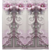 Rideau de douche floral rose (Devant)