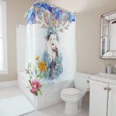 Rideau de douche Floral Victorian (En situation)