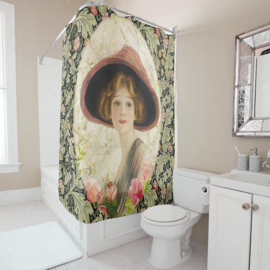 Rideau de douche Floral Victorian (En situation)