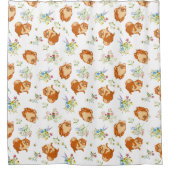 Rideau de douche florale de Poméranie (Devant)