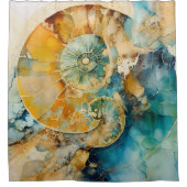 Rideau de douche Fossil Gem Ammonite (Devant)