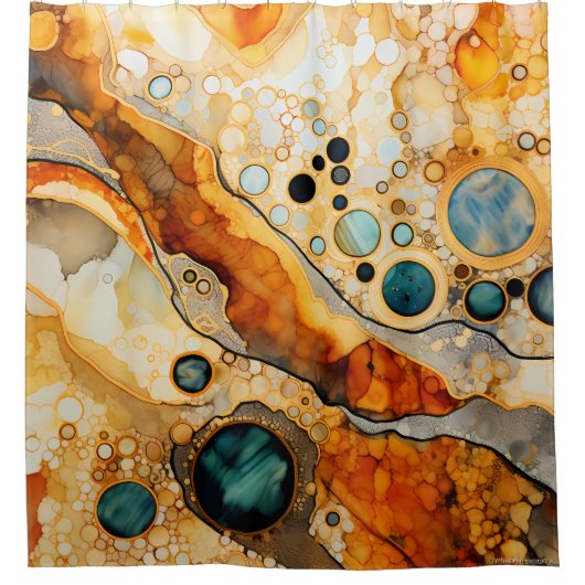 Rideau de douche fossile Abstrait (Devant)