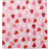 Rideau de douche Fraises & Marguerites (Devant)