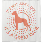Rideau de douche Funny Great Dane (Devant)
