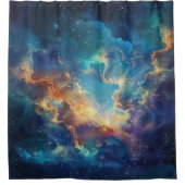 Rideau de douche Galaxie Cosmique (Devant)